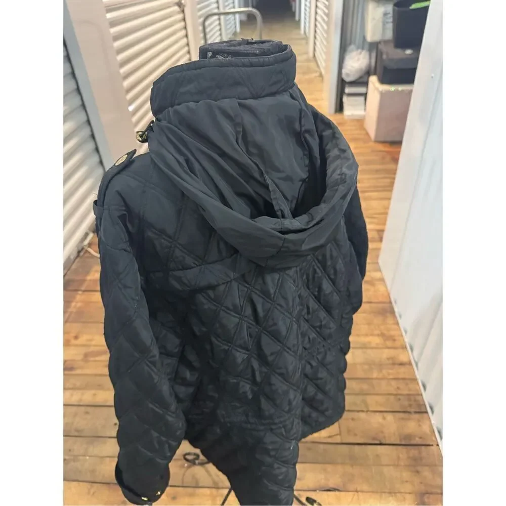 Michael kors mkblack/gold  quilted packable Jacket/coat hooded plus size 1xl